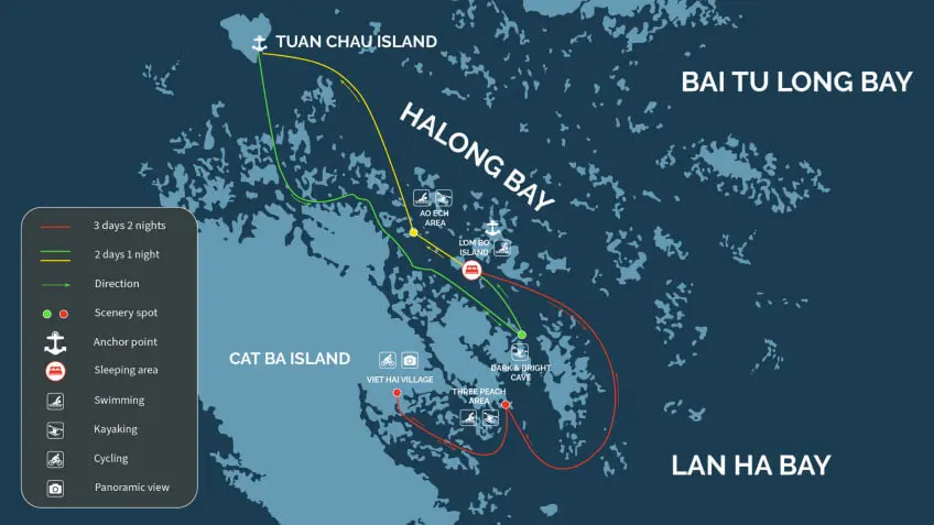 Aspira cruise Lan Ha bay 3 days 2 nights