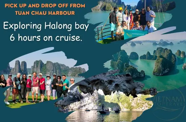 Halong bay 6 hours cruise pick up and drop off from Harbour