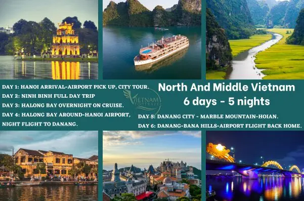 North And Middle Vietnam 6 days 5 nights